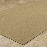 4' X 6' Tan Stain Resistant Indoor Outdoor Area Rug