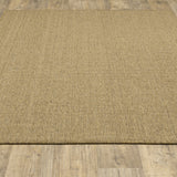 4' X 6' Tan Stain Resistant Indoor Outdoor Area Rug