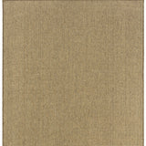 5' X 8' Tan Stain Resistant Indoor Outdoor Area Rug