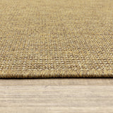 7' X 10' Tan Stain Resistant Indoor Outdoor Area Rug