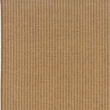 8' X 11' Tan Striped Stain Resistant Indoor Outdoor Area Rug