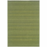 5' X 8' Green Stain Resistant Indoor Outdoor Area Rug