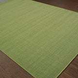 5' X 8' Green Stain Resistant Indoor Outdoor Area Rug