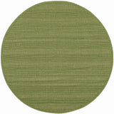 8' X 8' Green Round Stain Resistant Indoor Outdoor Area Rug