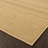 2' X 4' Beige Stain Resistant Indoor Outdoor Area Rug