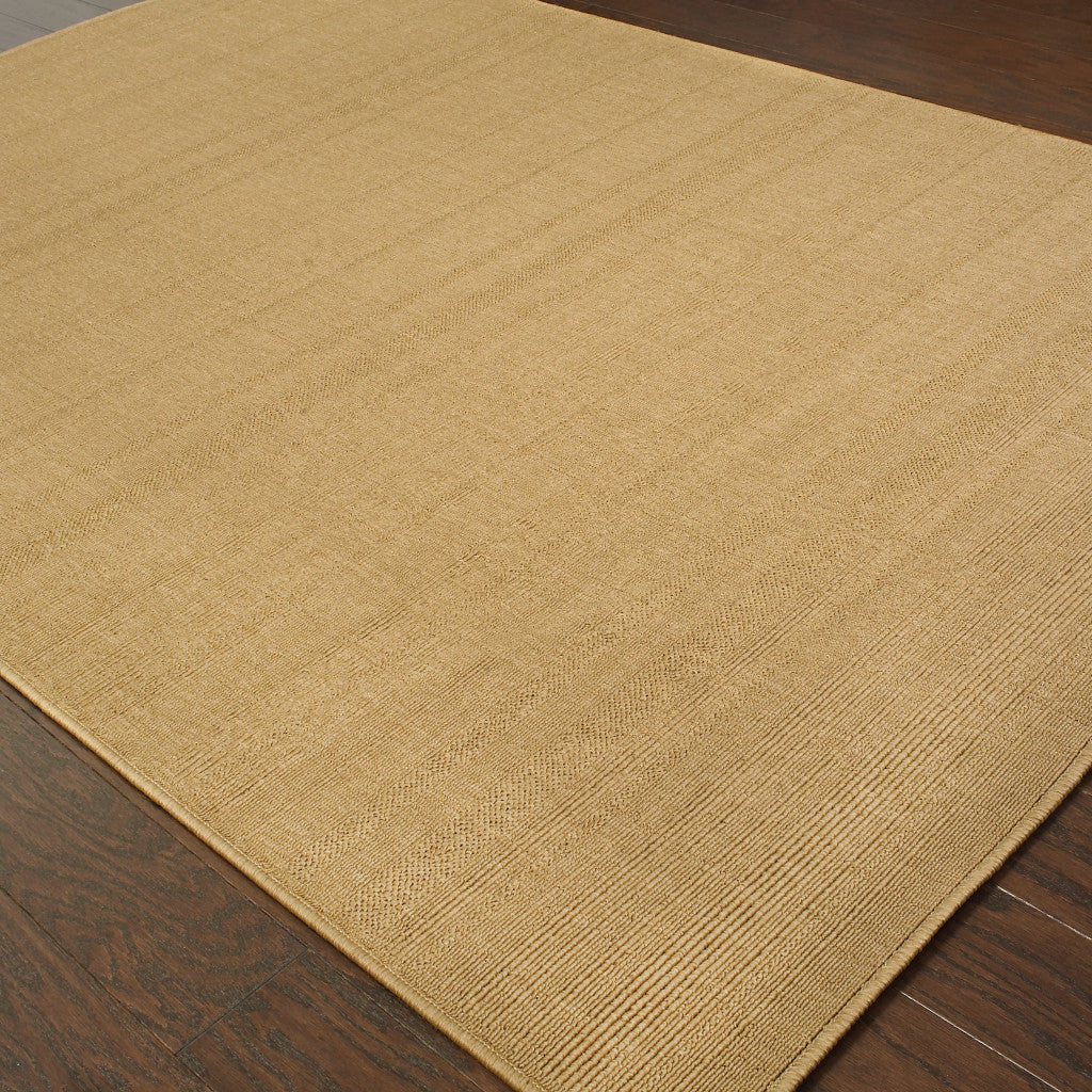 2' X 4' Beige Stain Resistant Indoor Outdoor Area Rug