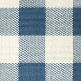 4' X 6' Blue and Ivory Geometric Stain Resistant Indoor Outdoor Area Rug