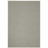 7' X 9' Beige Geometric Stain Resistant Indoor Outdoor Area Rug