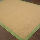 2' X 4' Beige Stain Resistant Indoor Outdoor Area Rug