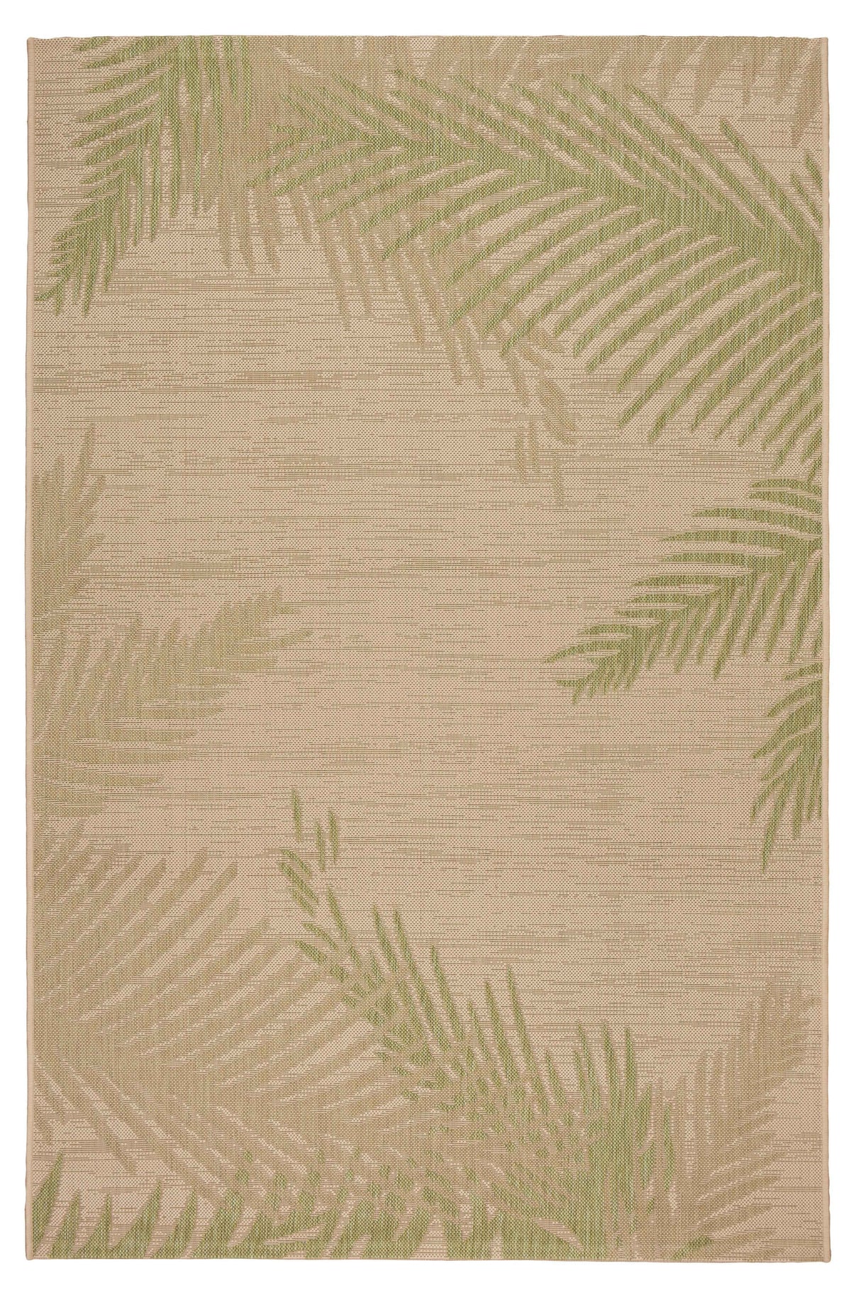 3' X 5' Beige Floral Indoor Outdoor Area Rug