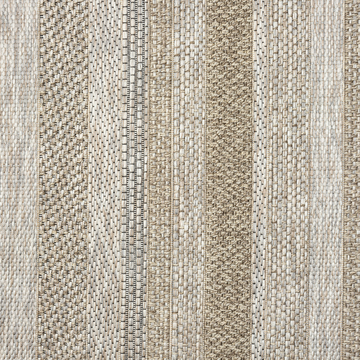 5' X 7' Gray Striped Handmade Indoor Outdoor Area Rug