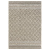 8' X 10' Gray Geometric Handmade Indoor Outdoor Area Rug