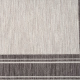 5' X 7' Gray And Ivory Indoor Outdoor Area Rug