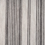 8' X 9' Gray And Ivory Striped Indoor Outdoor Area Rug