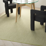 9' X 12' Green and Ivory Indoor Outdoor Area Rug