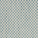 9' X 12' Aqua and Ivory Indoor Outdoor Area Rug