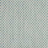 9' X 12' Aqua and Ivory Indoor Outdoor Area Rug