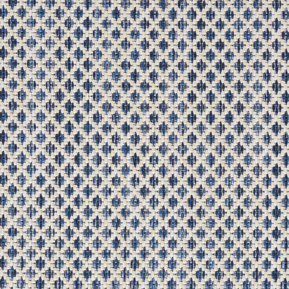 9' X 12' Blue and Ivory Indoor Outdoor Area Rug