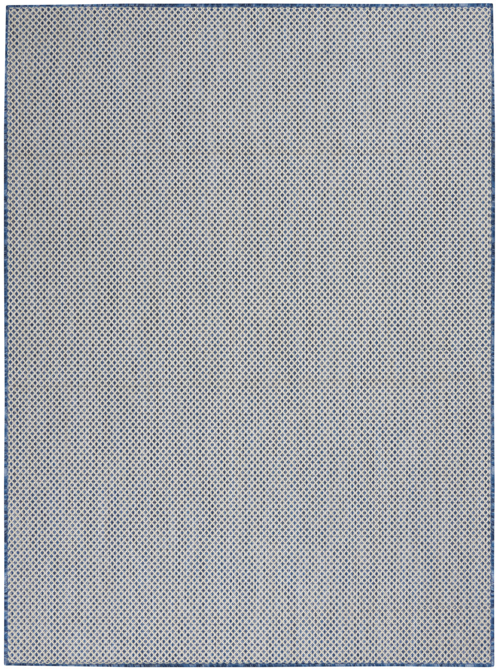 5' X 7' Blue Geometric Power Loom Area Rug