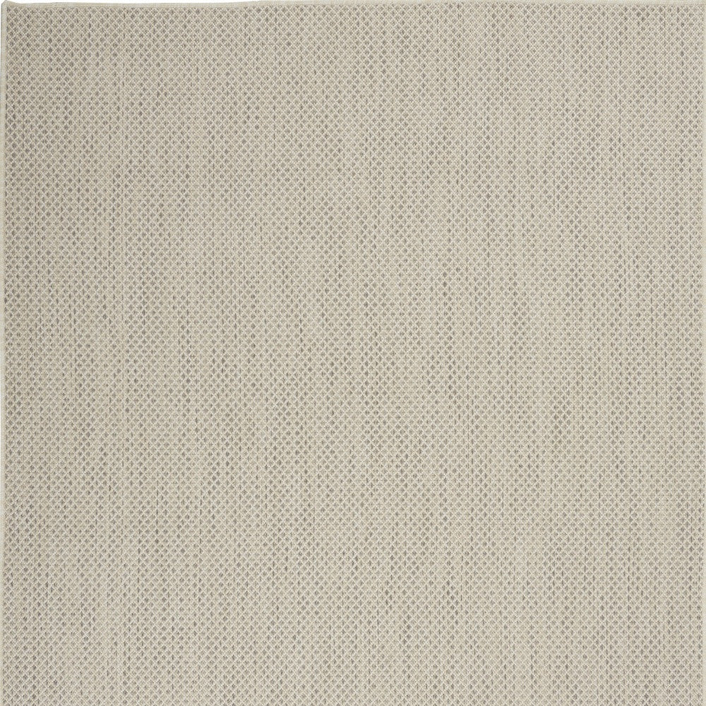 4' X 6' Ivory Geometric Power Loom Area Rug