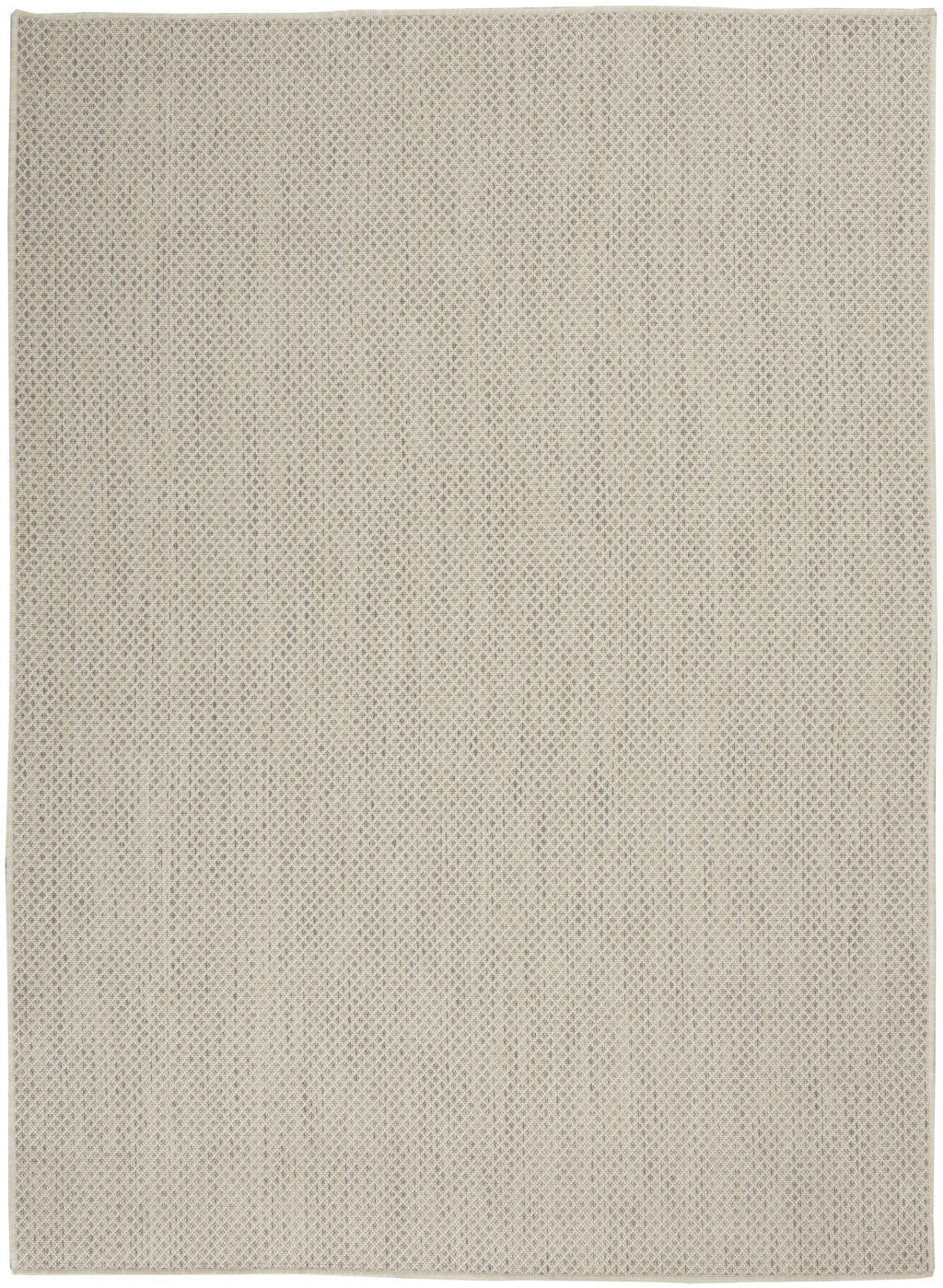 5' X 7' Ivory Geometric Power Loom Area Rug