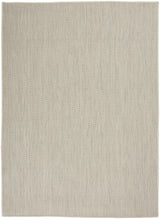 5' X 7' Ivory Geometric Power Loom Area Rug