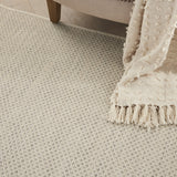 5' X 7' Ivory Geometric Power Loom Area Rug