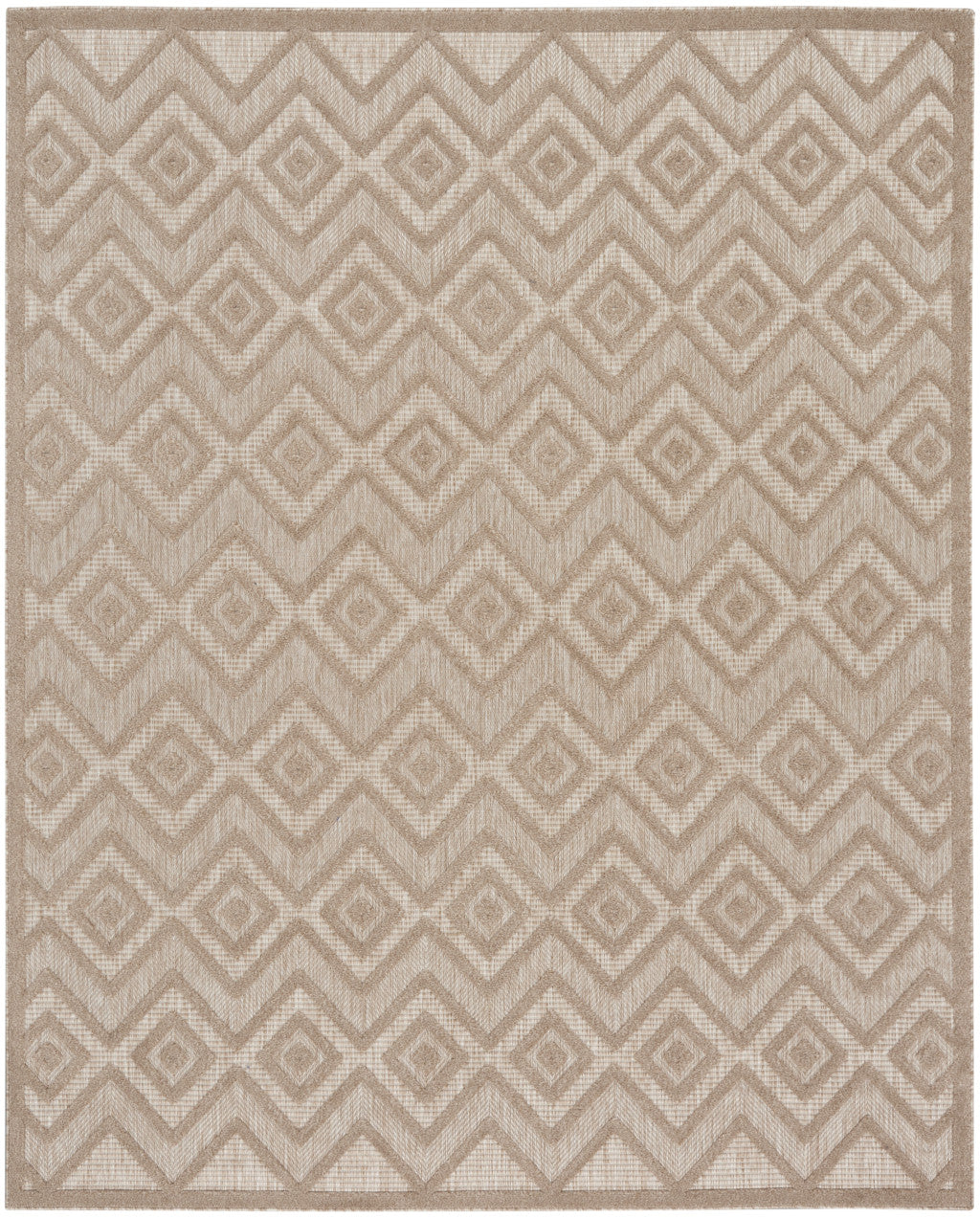 7' X 10' Beige Indoor Outdoor Area Rug