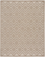 7' X 10' Beige Indoor Outdoor Area Rug