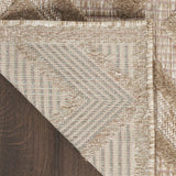 7' X 10' Beige Indoor Outdoor Area Rug