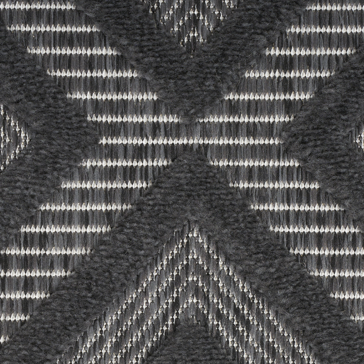 8' X 10' Black Geometric Flatweave Area Rug