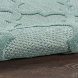 9' X 12' Aqua Indoor Outdoor Area Rug