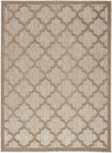 6' X 9' Beige Geometric Flatweave Area Rug