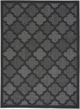 6' X 9' Charcoal and Gray Indoor Outdoor Area Rug