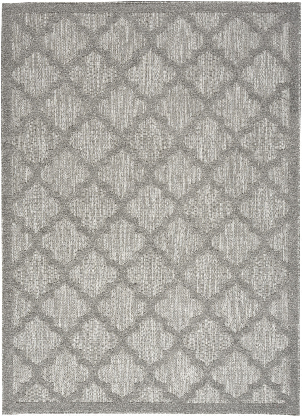 6' X 9' Gray Geometric Flatweave Area Rug