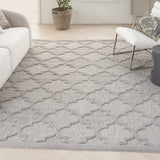 7' X 10' Gray Geometric Flatweave Area Rug