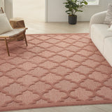 8' X 10' Coral Orange Indoor Outdoor Area Rug