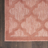 7' X 10' Coral Orange Indoor Outdoor Area Rug