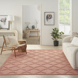 7' X 10' Coral Orange Indoor Outdoor Area Rug