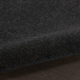 5' X 8' Black Power Loom Area Rug