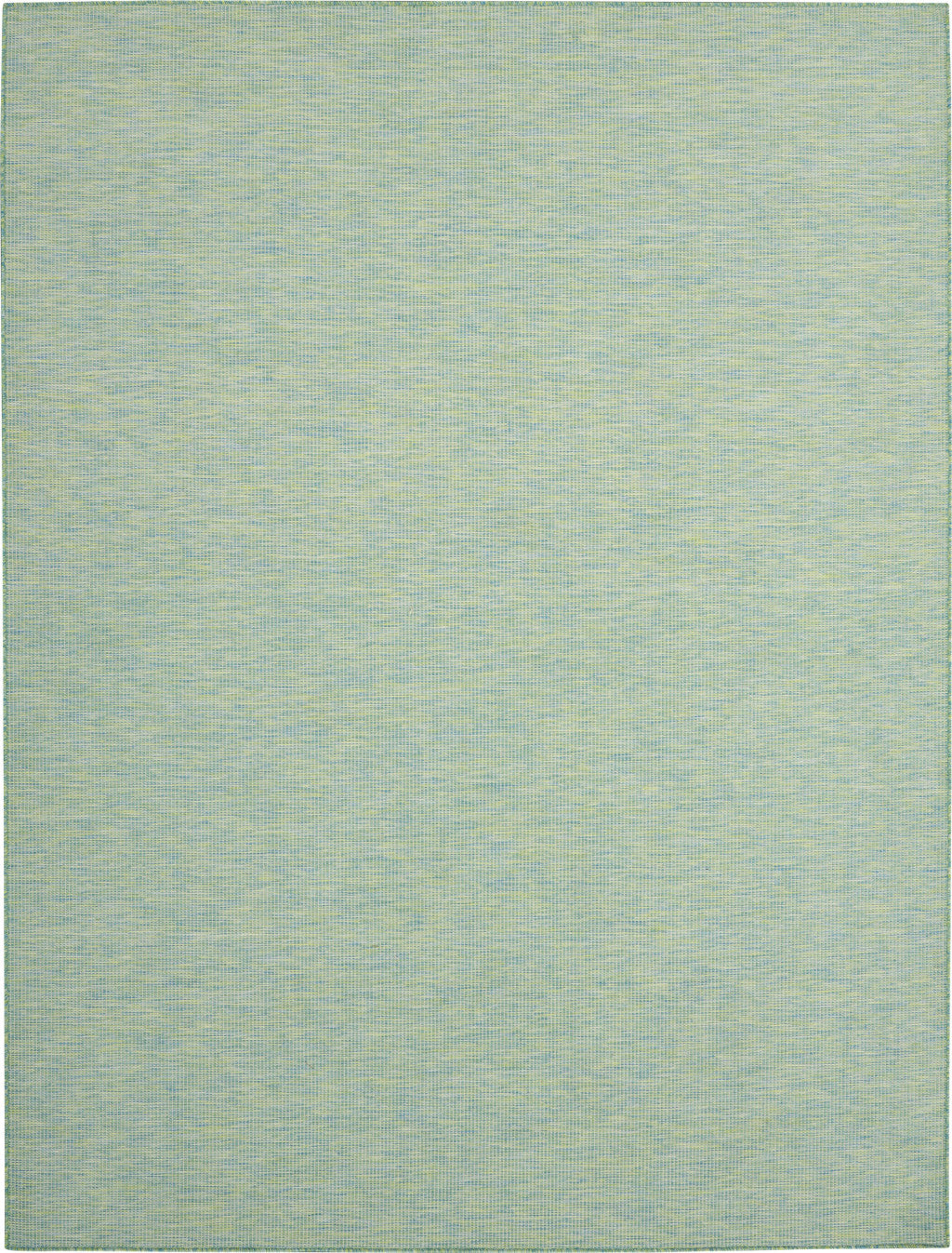 10' X 14' Blue and Green Indoor Outdoor Area Rug