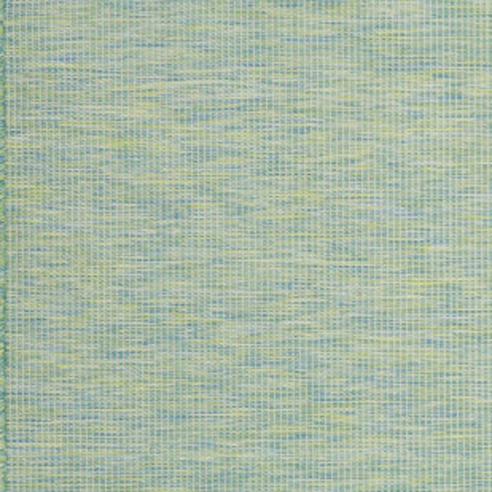 10' X 14' Blue and Green Indoor Outdoor Area Rug