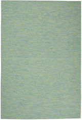 4' X 6' Blue Power Loom Area Rug