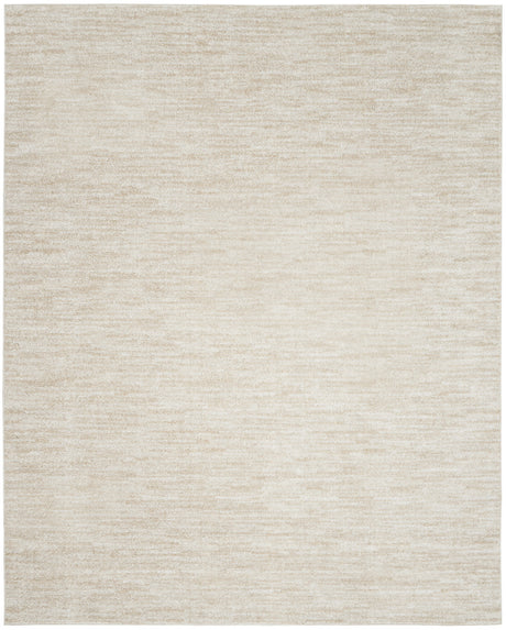 8' X 11' Beige and Ivory Indoor Outdoor Area Rug