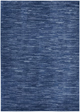 5' X 8' Navy Blue Power Loom Area Rug