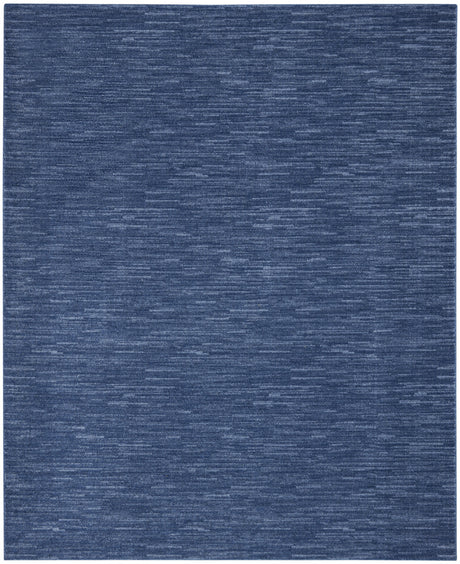 8' X 11' Navy Blue Indoor Outdoor Area Rug