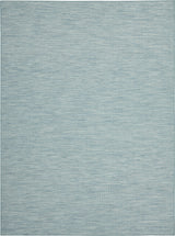 8' X 10' Aqua Indoor Outdoor Area Rug