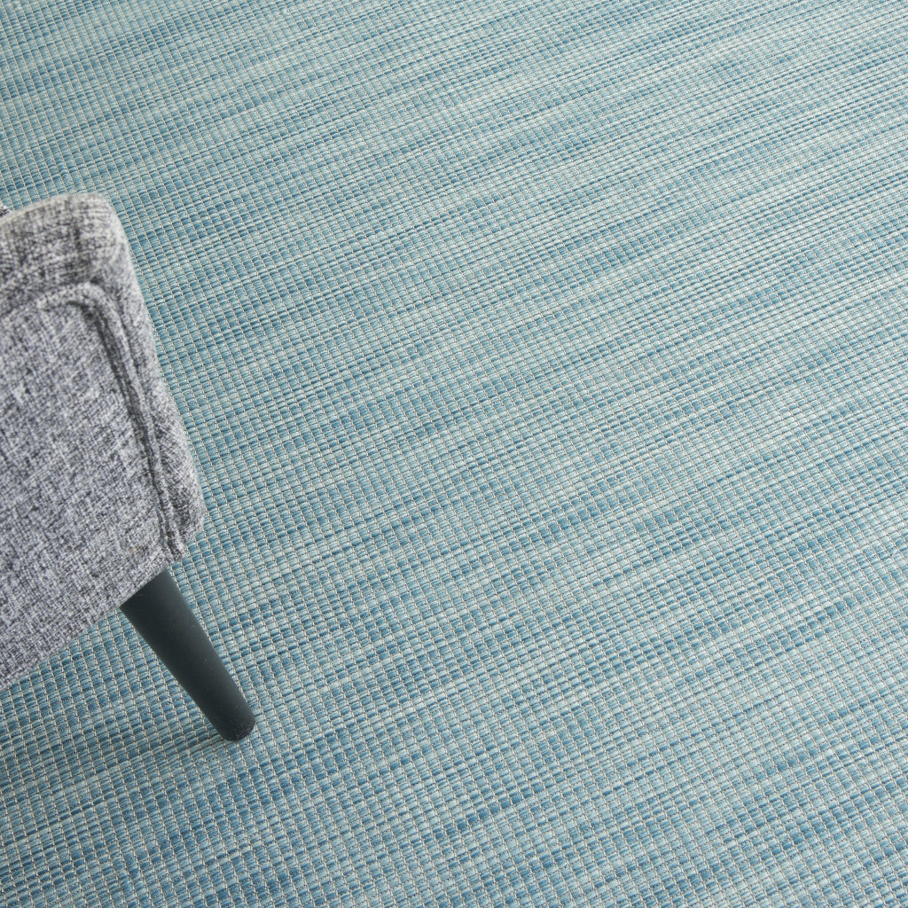 8' X 10' Aqua Indoor Outdoor Area Rug