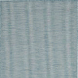 8' Aqua Power Loom Runner Rug