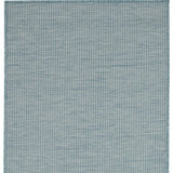 8' Aqua Power Loom Runner Rug